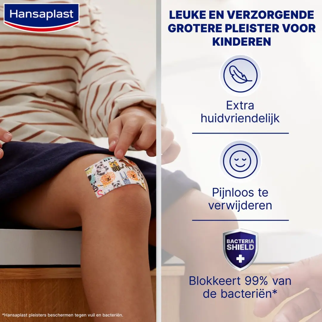 Hansaplast Kids Sensitive XL Dieren Pleisters 10 Stuks