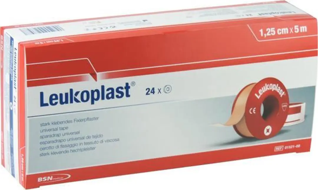 Leukoplast Hechtpleister met Klemring 1,25cm x 5m - 24 Stuks - afbeelding 6 van 6