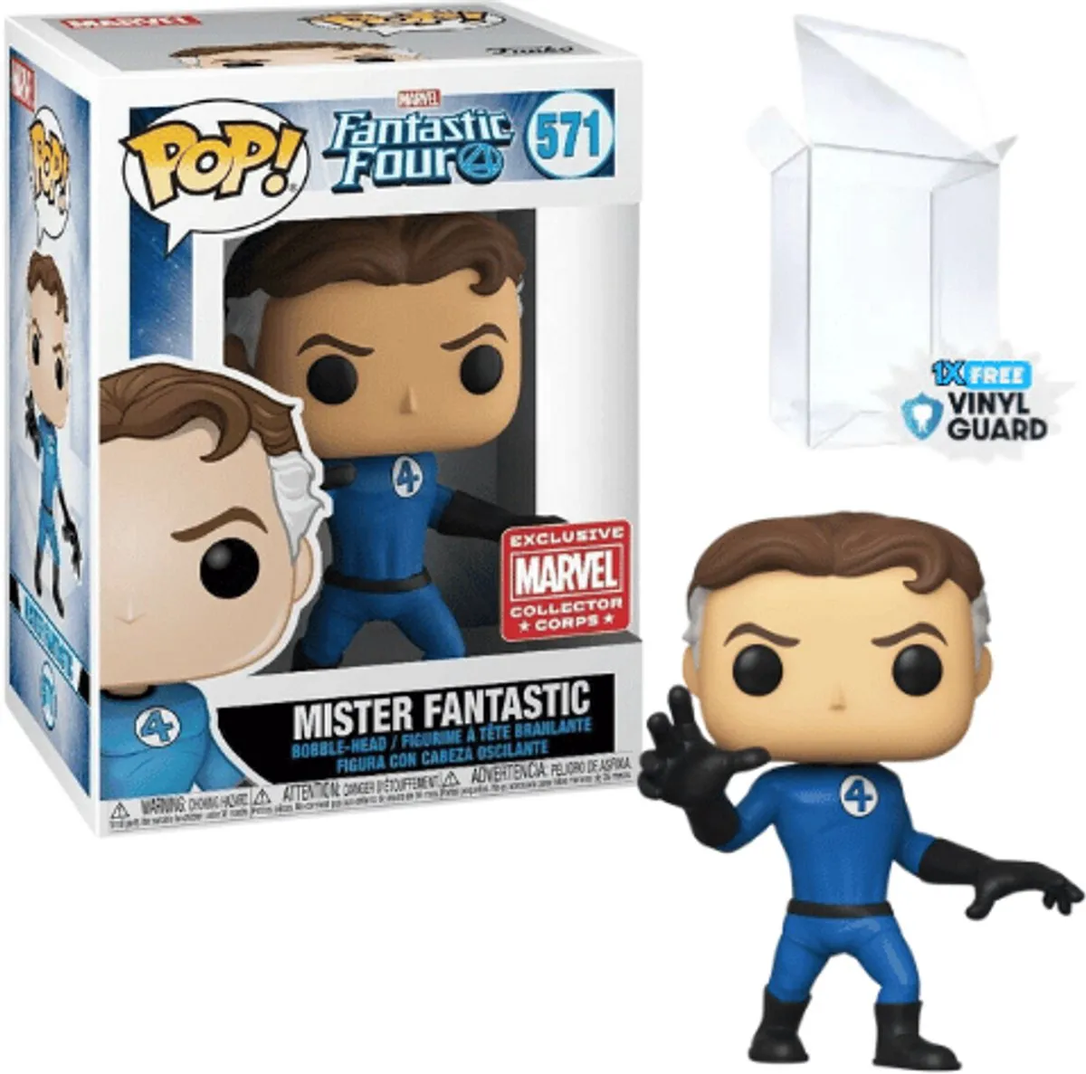Funko Pop! Marvel Fantastic Four Mister Fantastic Stretched #571 - Multi