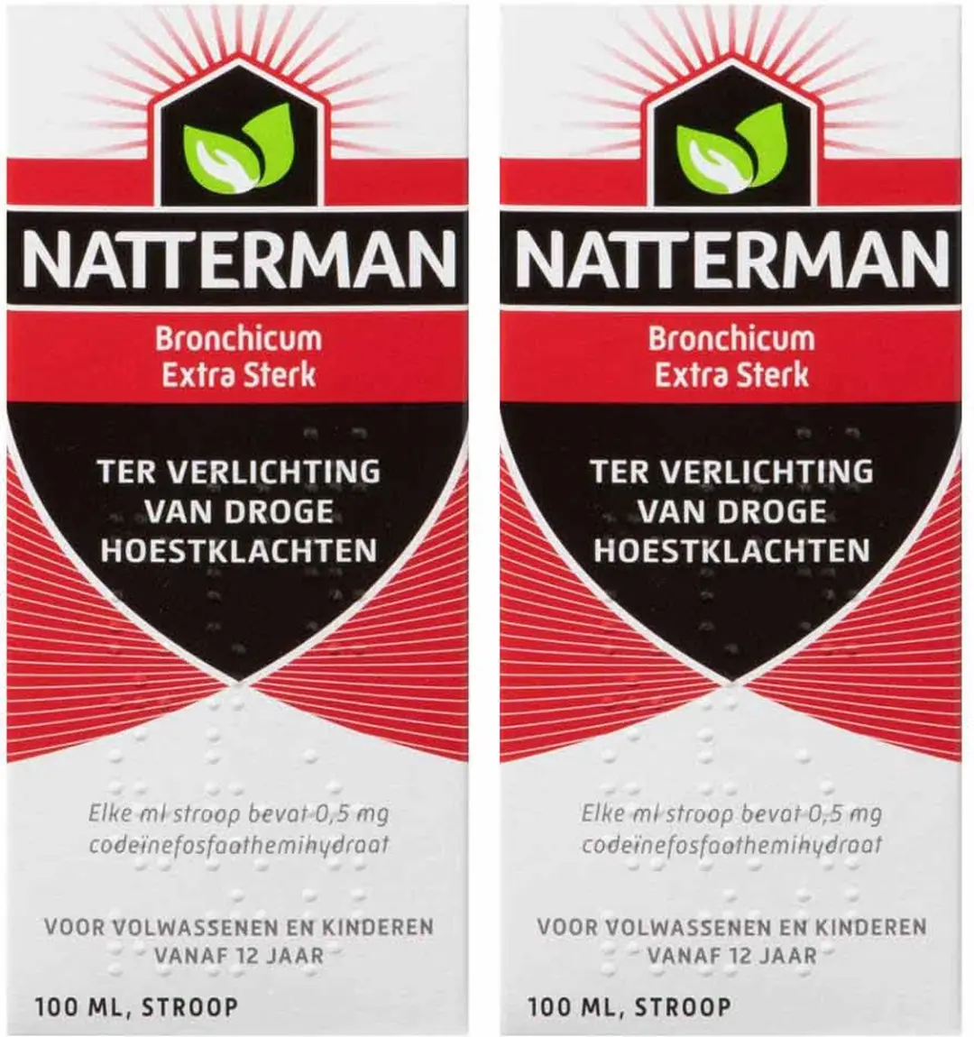 Natterman Bronchicum Extra Sterk Hoestdrank Met Codeïne 200ml