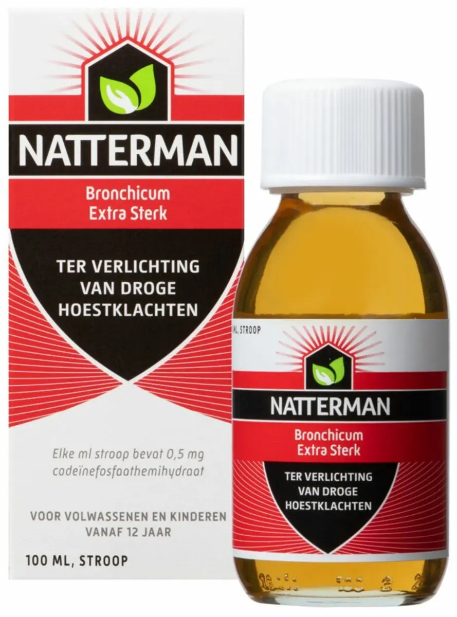 Natterman Bronchicum Extra Sterk Hoestdrank Met Codeïne 200ml