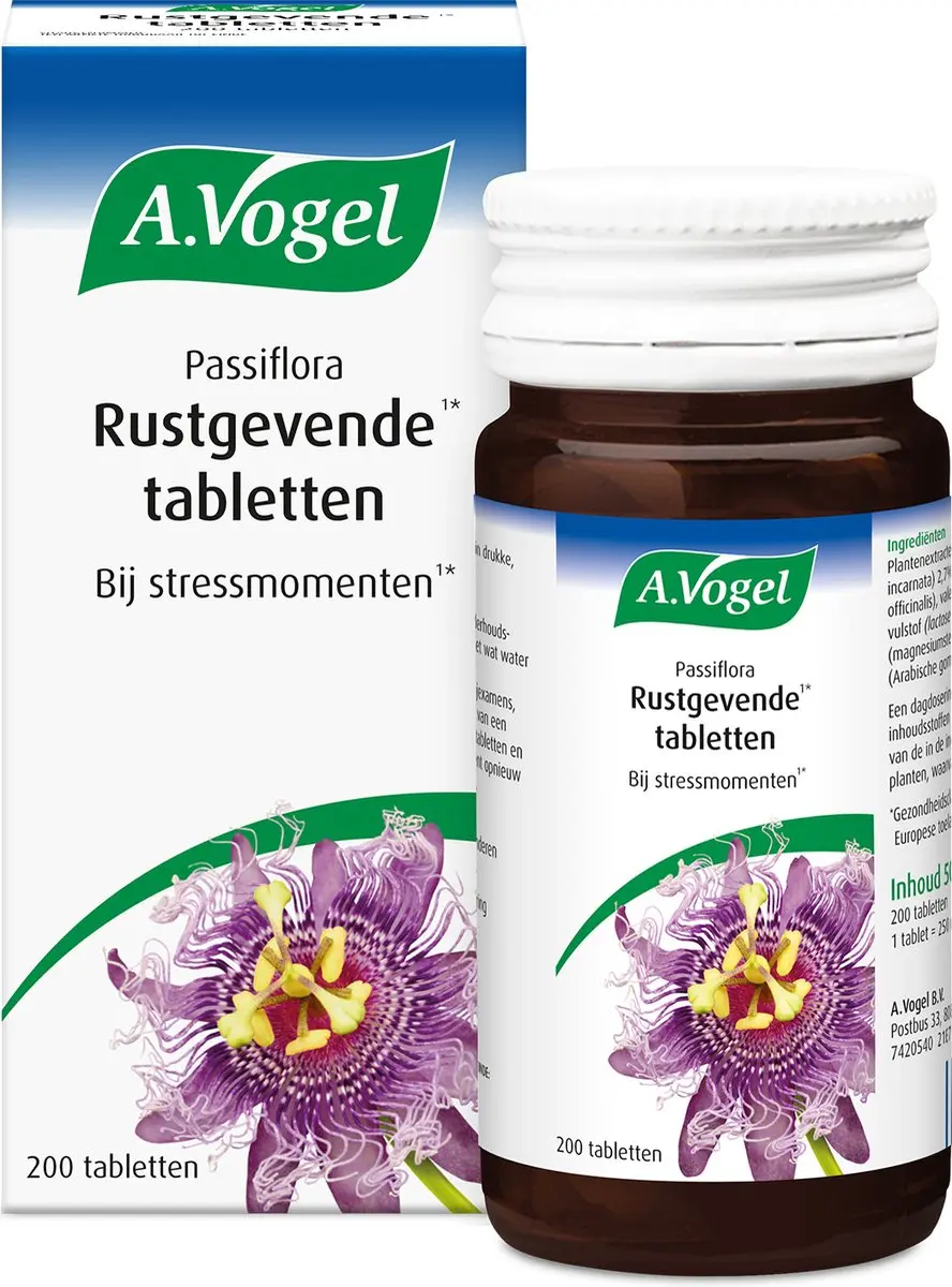 A.Vogel Passiflora Rustgevende Tabletten 200 Stuks