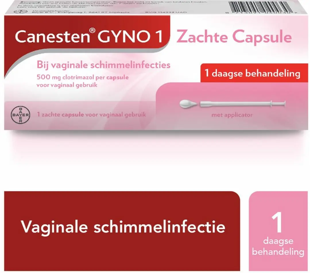Canesten Gyno Zachte Capsule 500mg - 1 Stuks