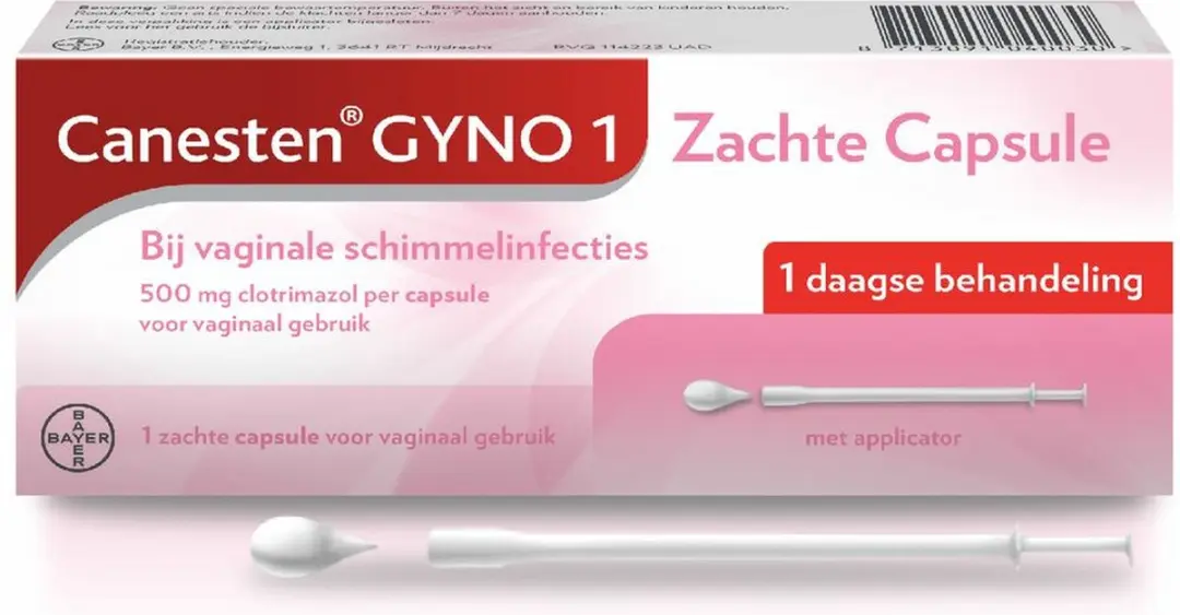 Canesten Gyno Zachte Capsule 500mg - 1 Stuks