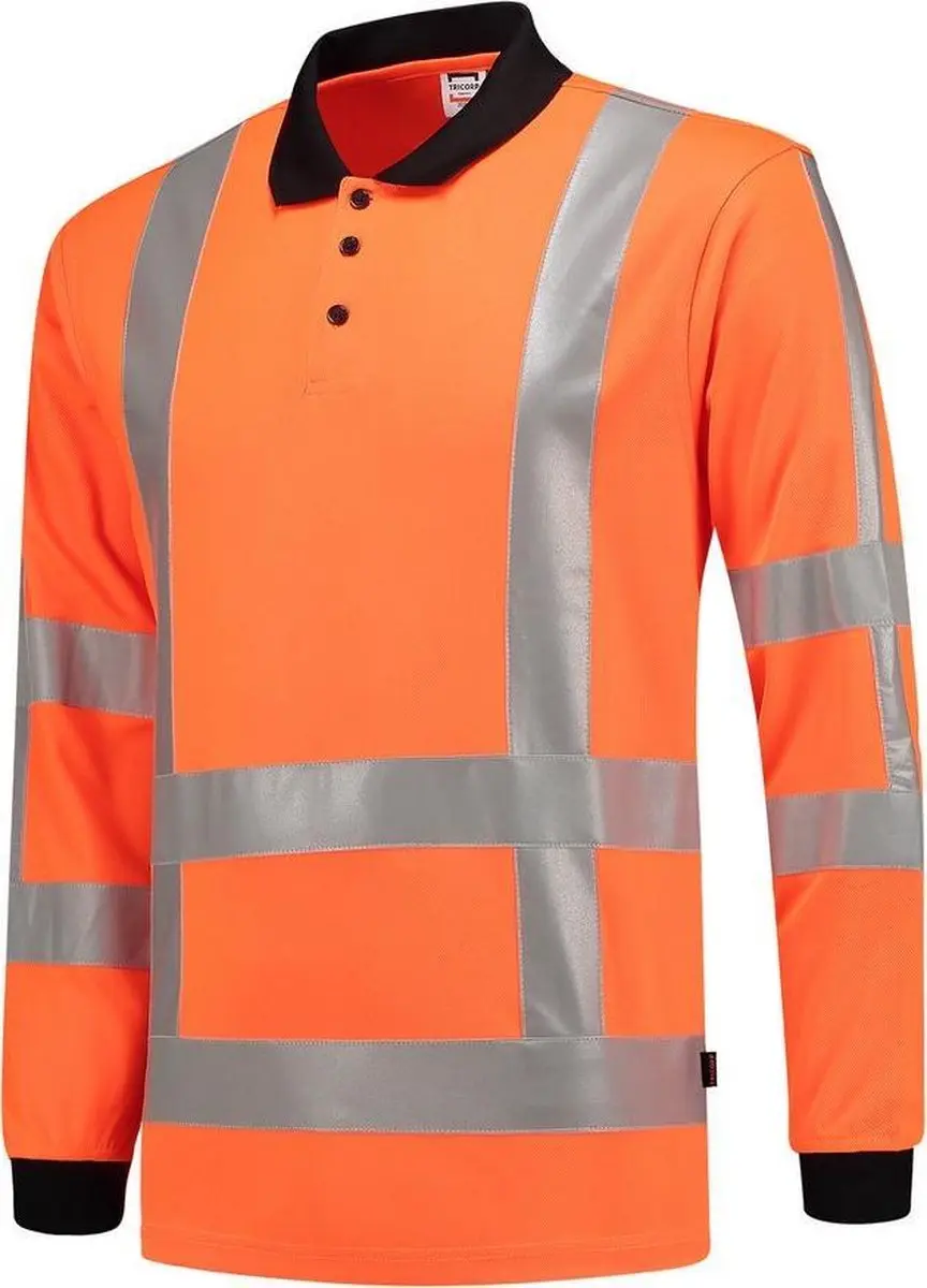 Tricorp RWS Birdseye Poloshirt Lange mouw - L - Oranje