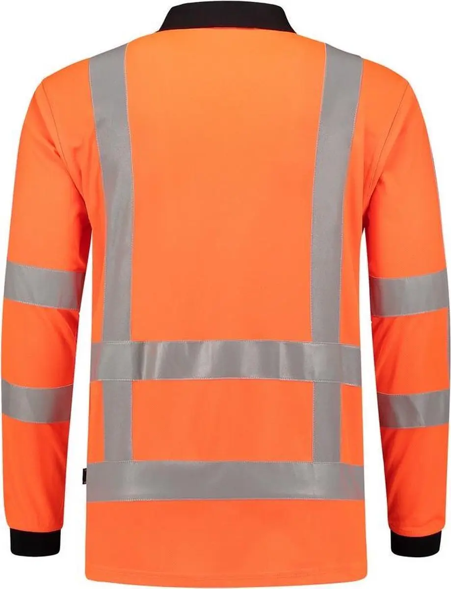 Tricorp RWS Birdseye Poloshirt Lange mouw - L - Oranje - afbeelding 6 van 6