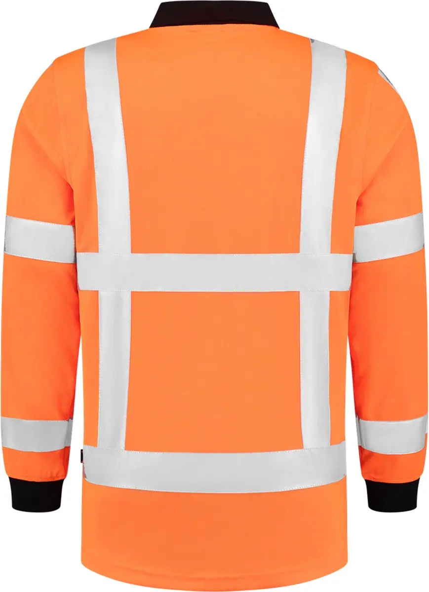 Tricorp RWS Birdseye Poloshirt Lange mouw - L - Oranje