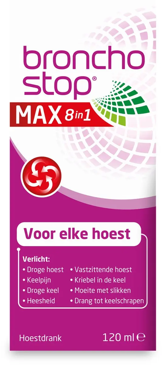 Bronchostop Hoestdrank MAX 8-in-1 120ml
