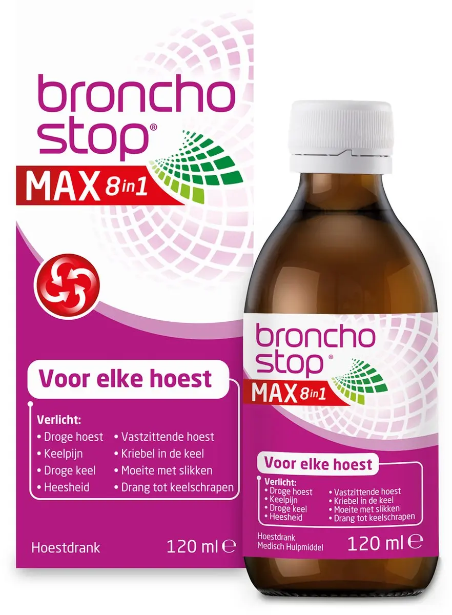 Bronchostop Hoestdrank MAX 8-in-1 120ml