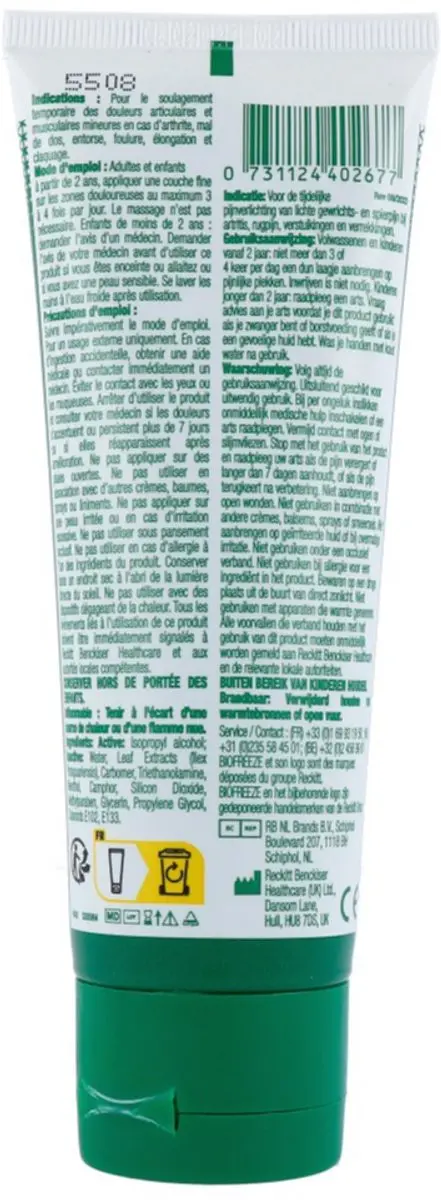 Biofreeze Gel 118ml - Groen - afbeelding 6 van 6
