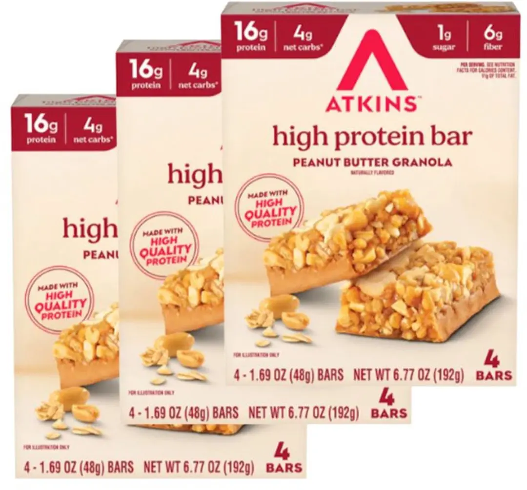 Atkins High Protein Bar Peanut Butter 3x192g