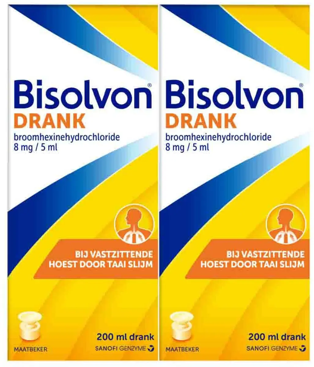 Bisolvon Drank Vastzittende Hoest 2x200ml