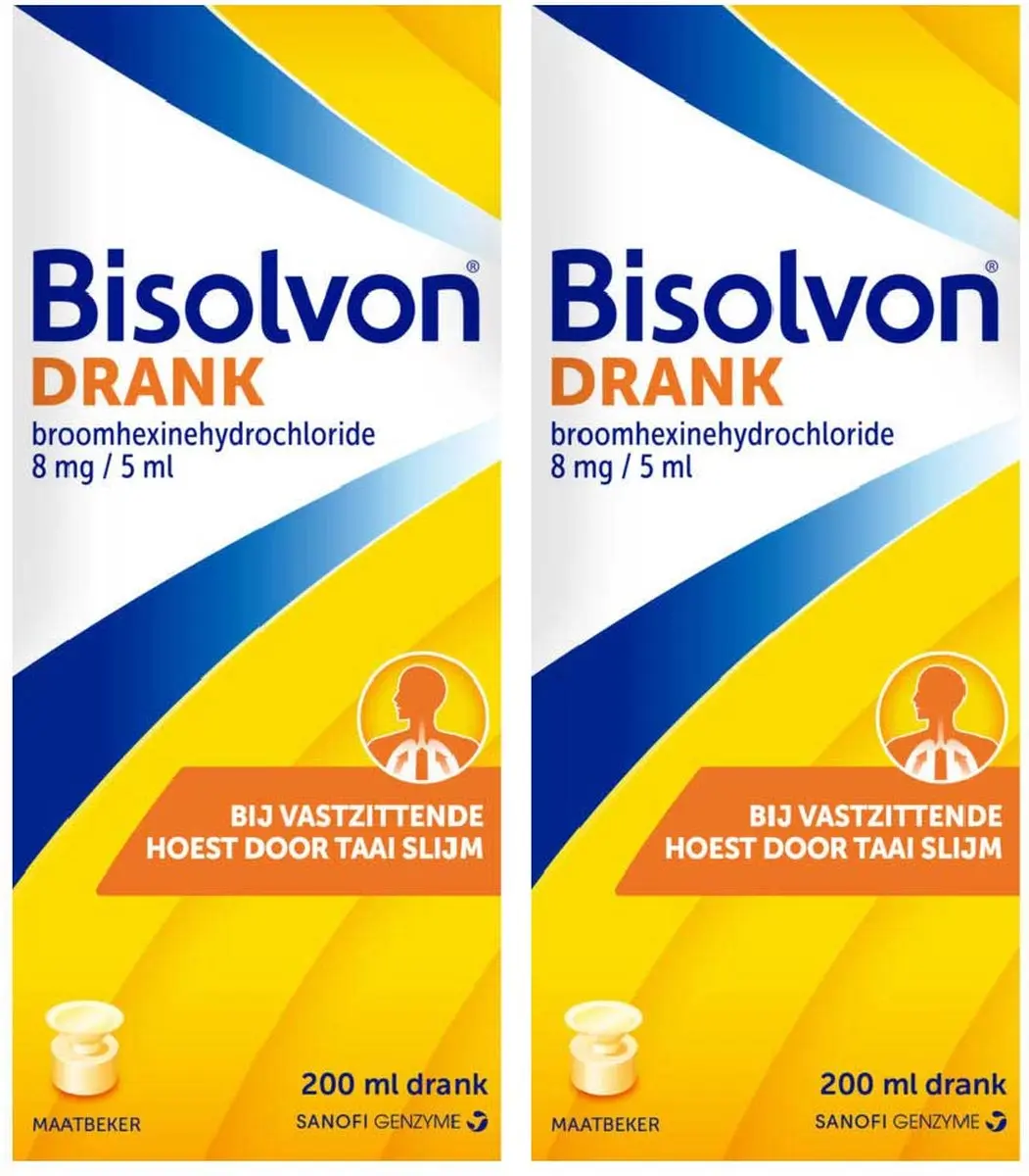 Bisolvon Drank Vastzittende Hoest 2x200ml