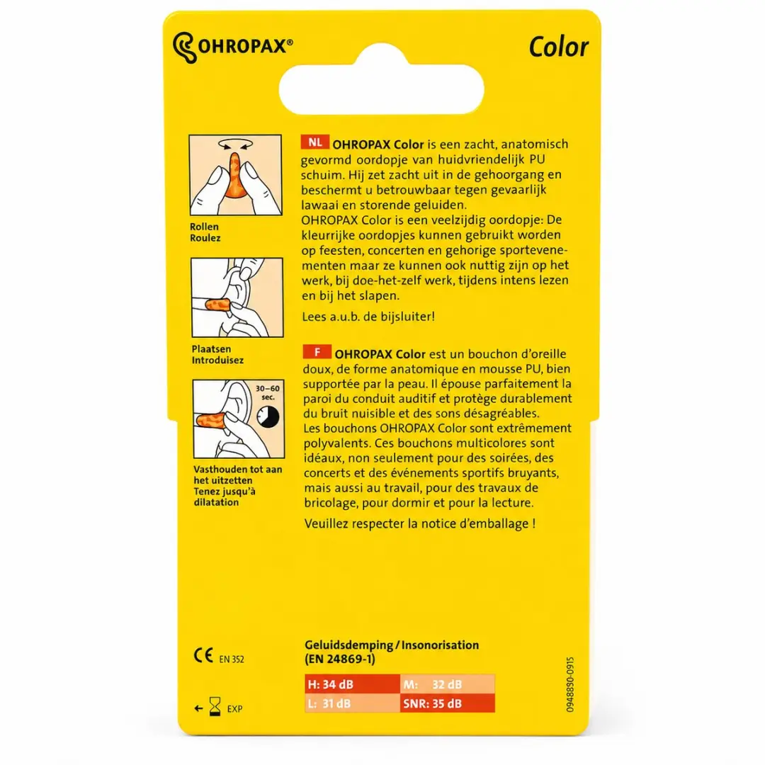 Ohropax Color Oordopjes - 8 Stuks - Gemengd