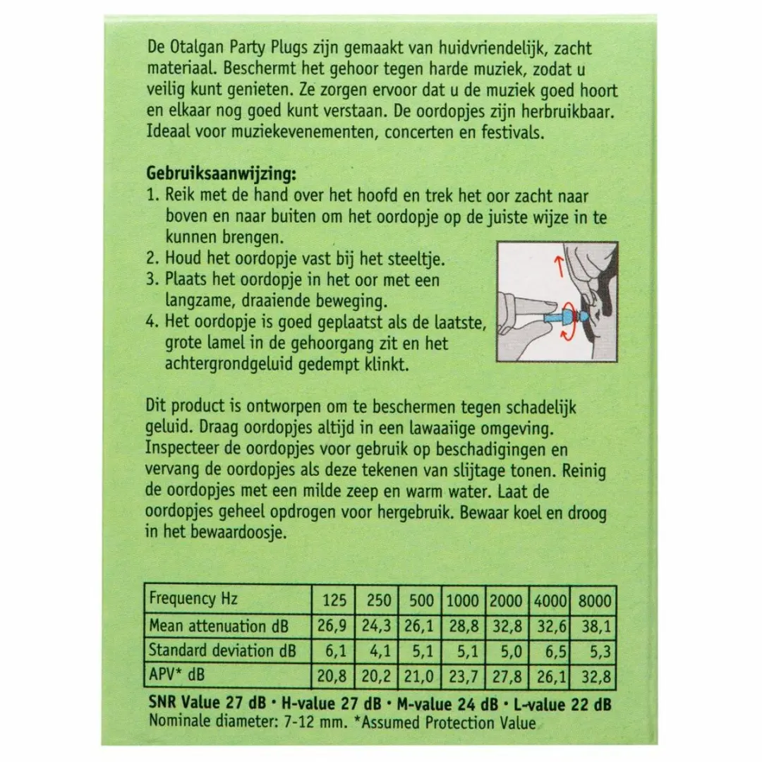 Otalgan Party Plugs - 2x1 Paar