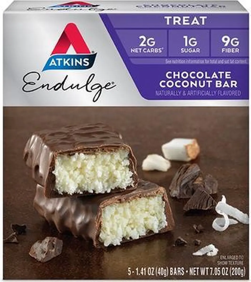 Atkins Endulge Chocolate Coconut Bar - 5x40g