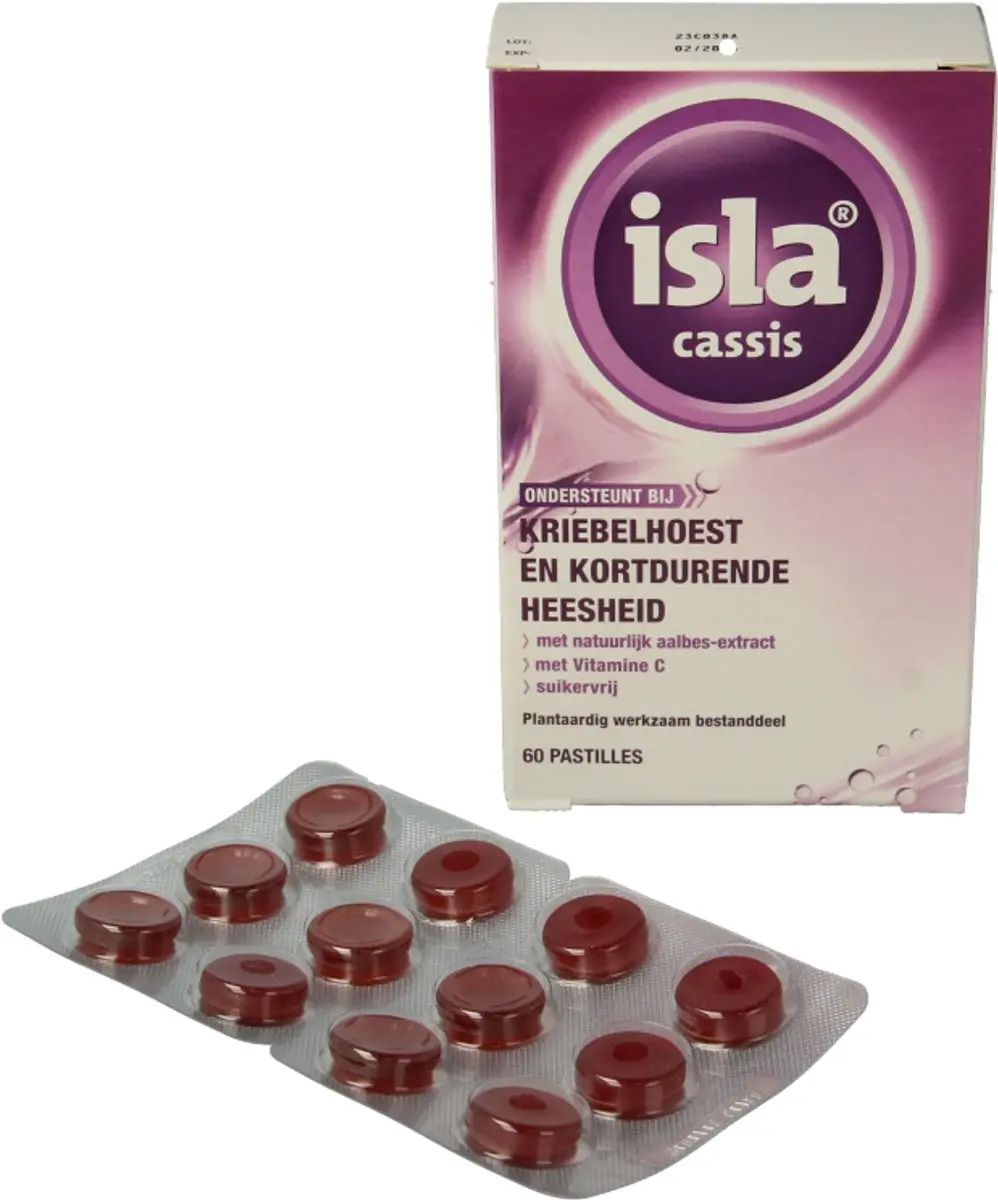 Isla Cassis Keelpastilles 60 Stuks