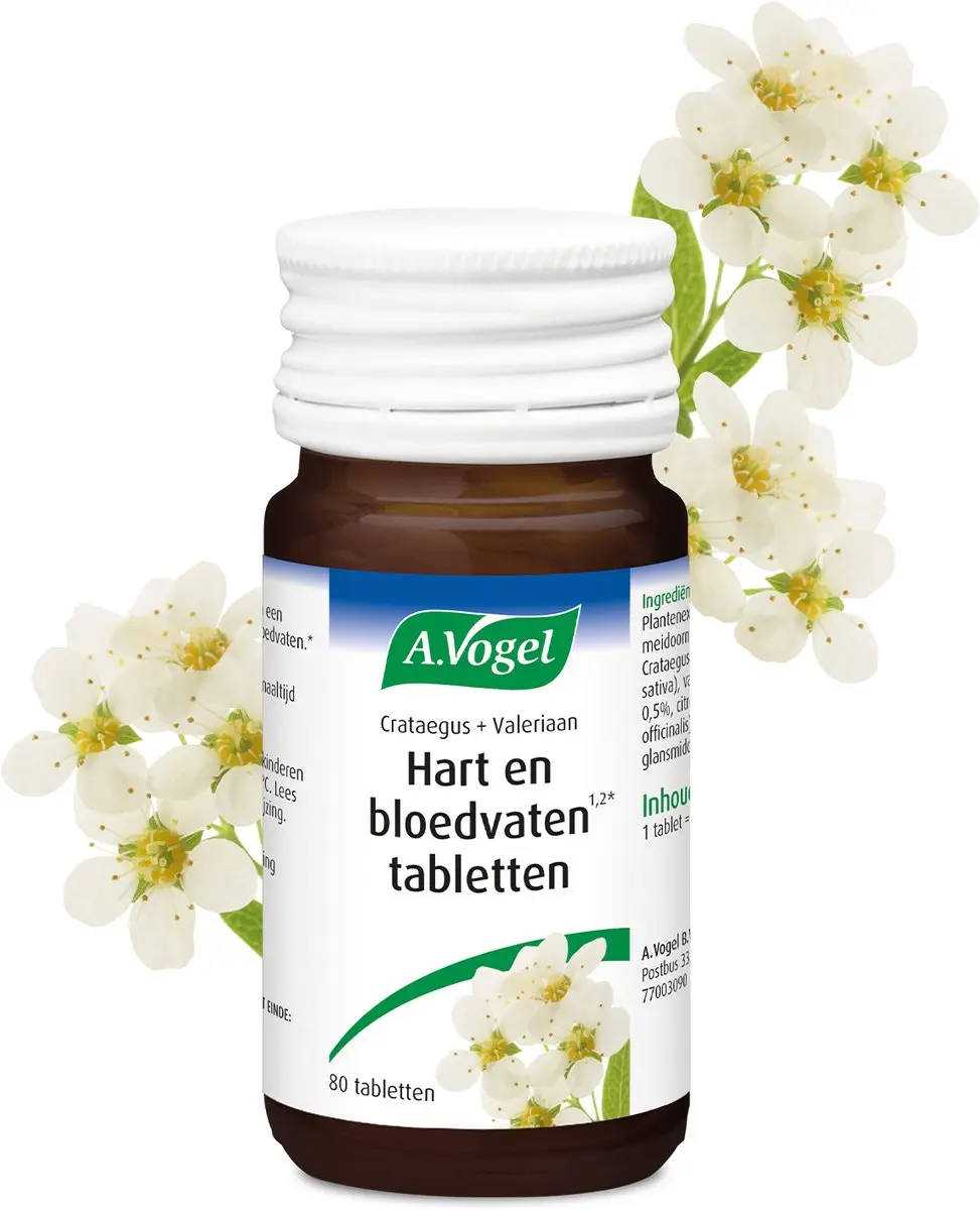 A.Vogel Crataegus + Valeriaan Tabletten 80 Stuks