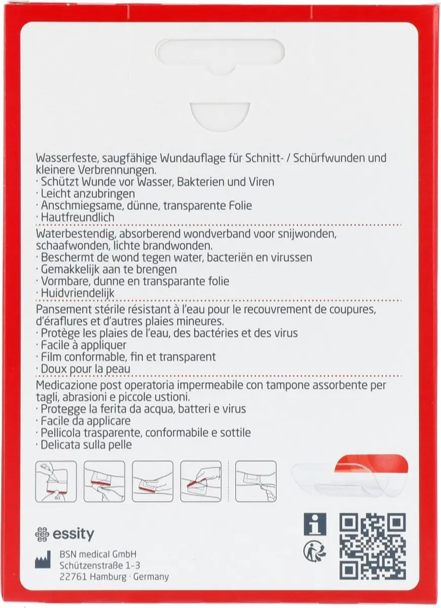 Leukoplast Leukomed T Plus Eilandpleister 8x10cm - 5 Stuks