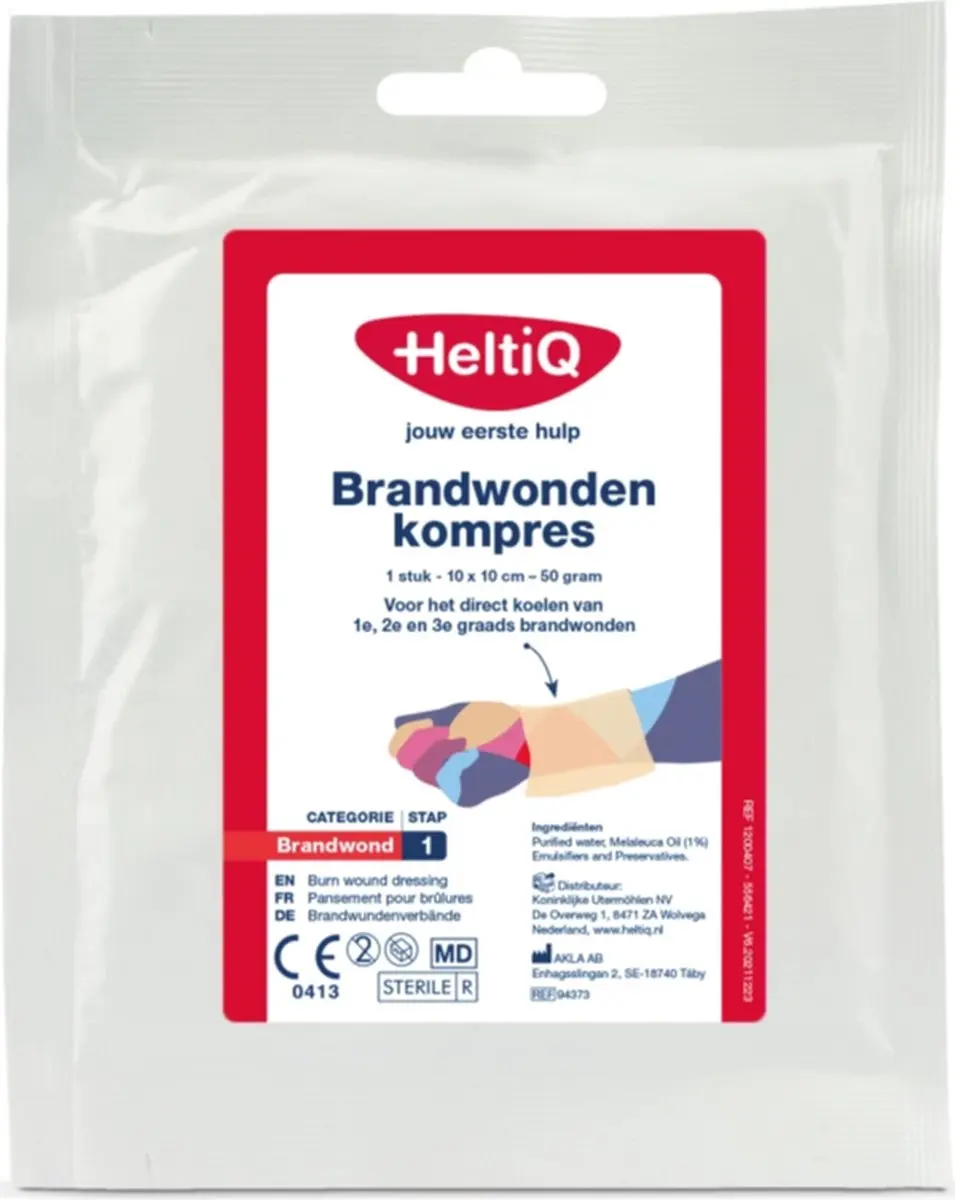 HeltiQ Brandwonden Kompres 10x10cm