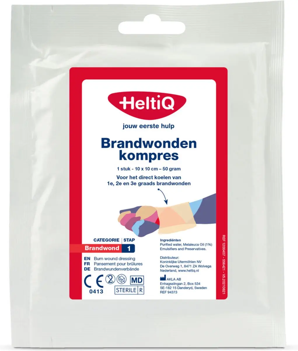 HeltiQ Brandwonden Kompres 10x10cm