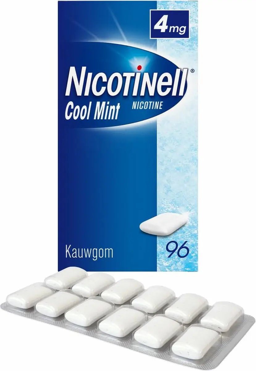 Nicotinell Kauwgom Cool Mint 4mg - 2x96 Stuks