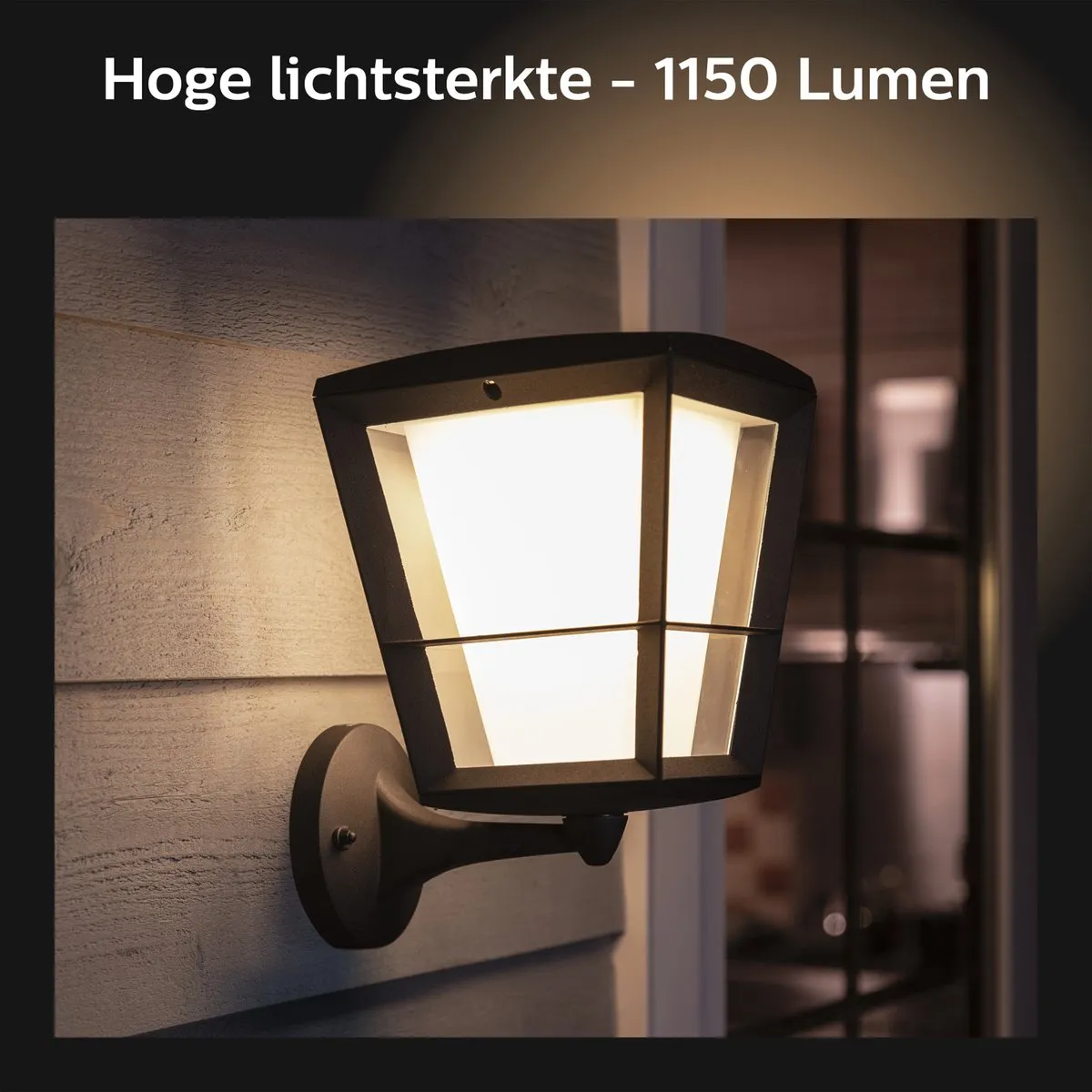 Philips Hue Econic Muurlamp - Zwart