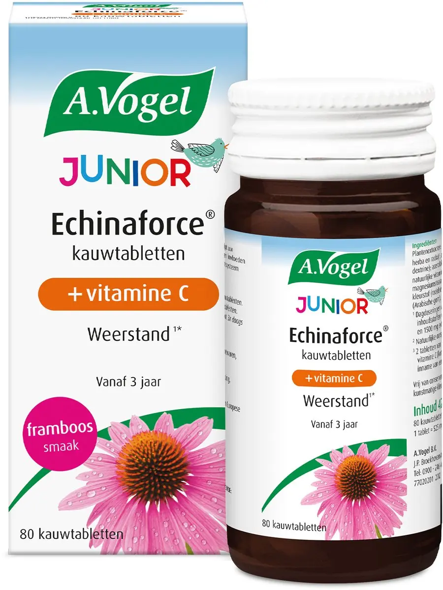 A.Vogel Echinaforce Junior + Vitamine C Kauwtablet 80 Stuks