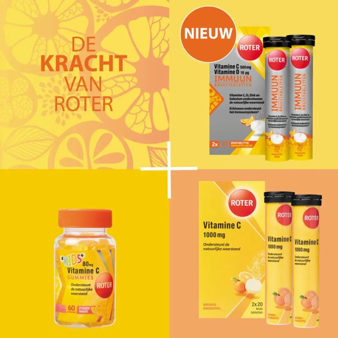 Roter Immuun Bruis - Vitamine C & D 40 Stuks