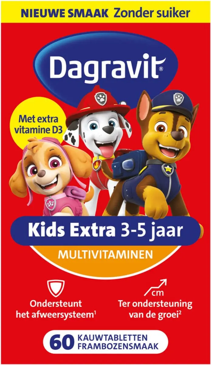 Dagravit Multivitamine Kids 3-5 Jaar Paw Patrol