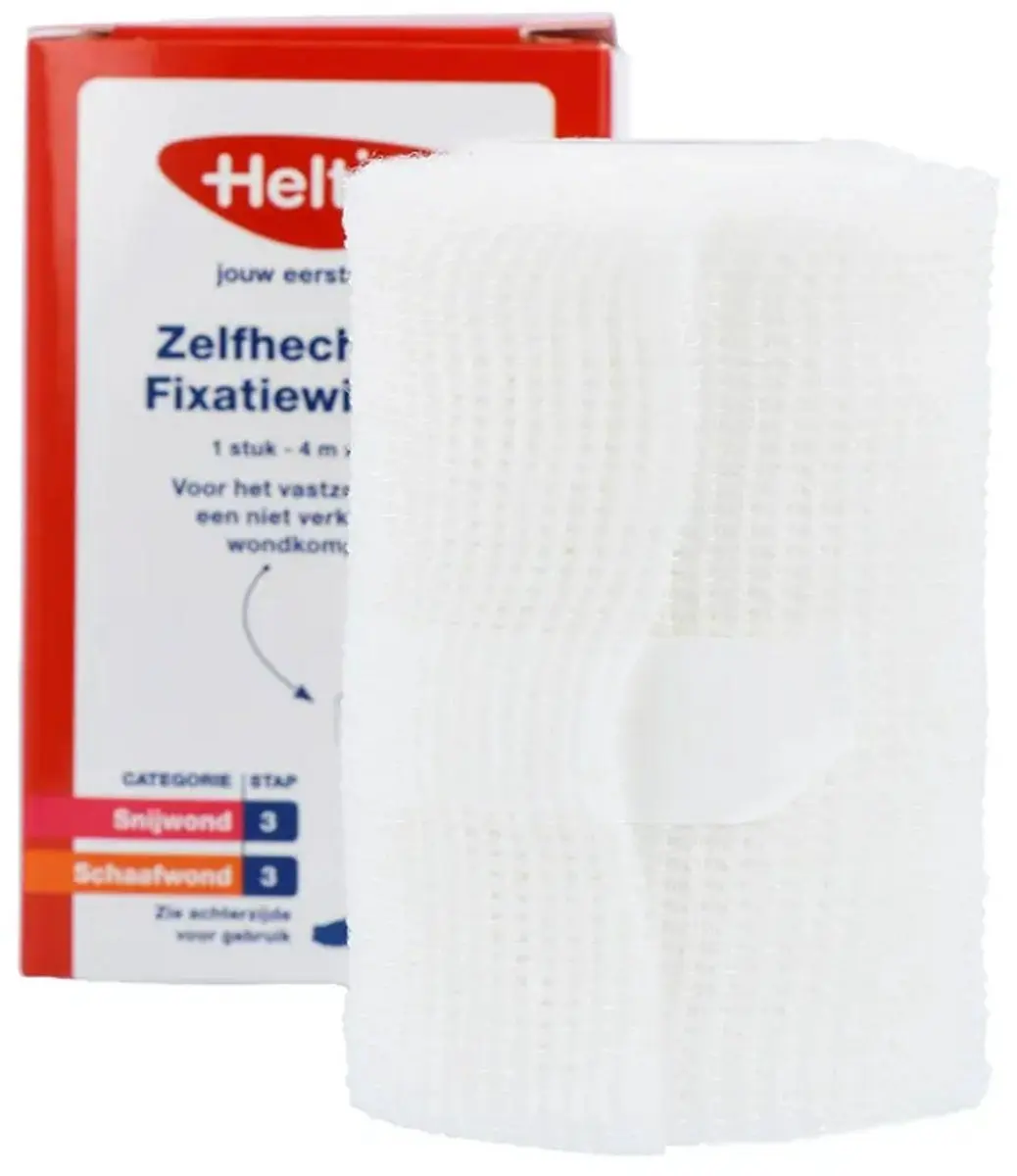 Heltiq Zelfhechtend Windsel 4m x 8cm - Wit