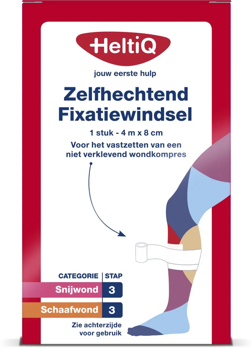 Heltiq Zelfhechtend Windsel 4m x 8cm - Wit