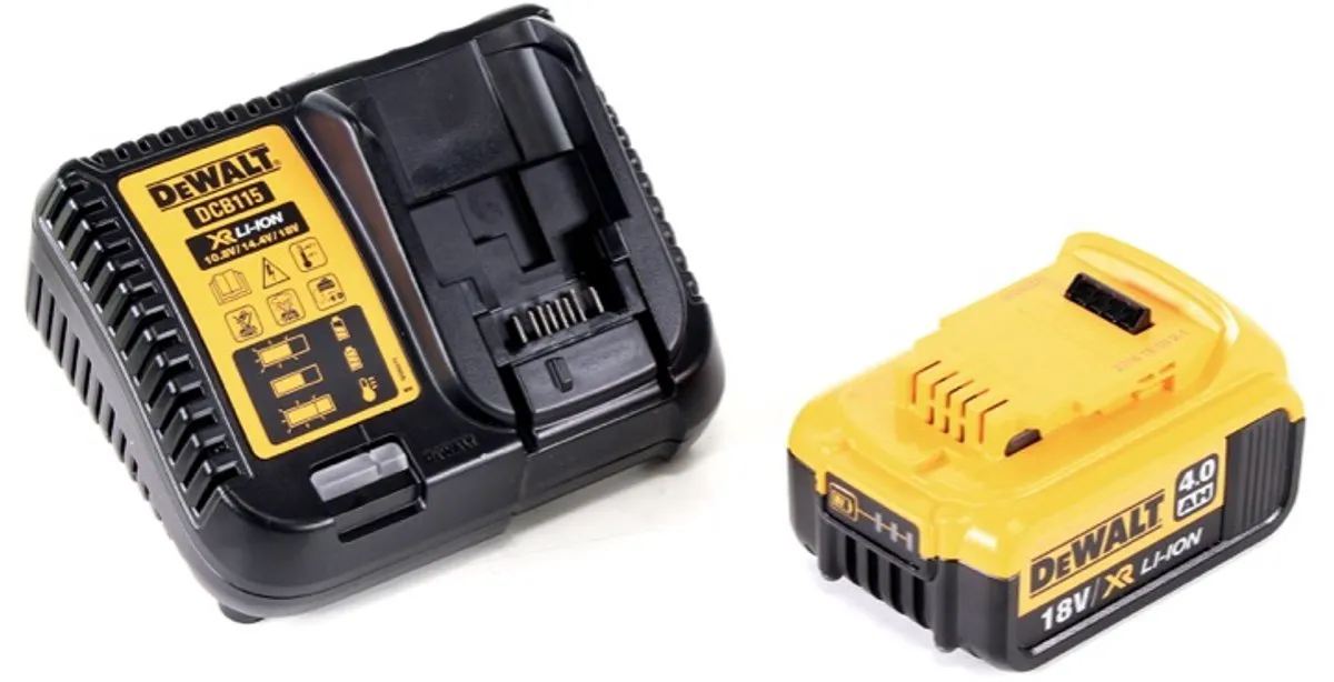 DeWalt DCS 355 M1 Accu-Oscillator 18V - 1x 4,0Ah + Oplader + 13 Accessoires - afbeelding 4 van 5