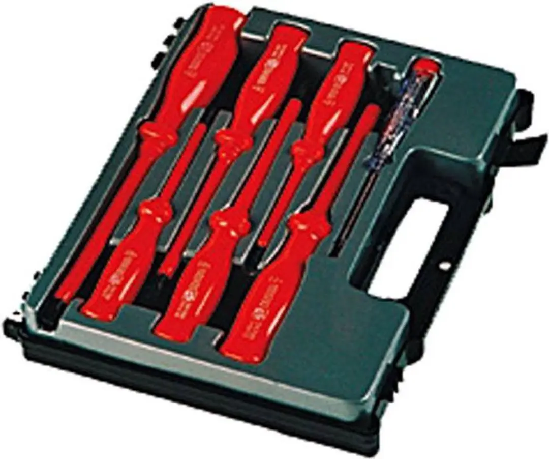 Toolpack 340.002 Schroevendraaier & Spanningszoeker Set - 7 Stuks - Rood