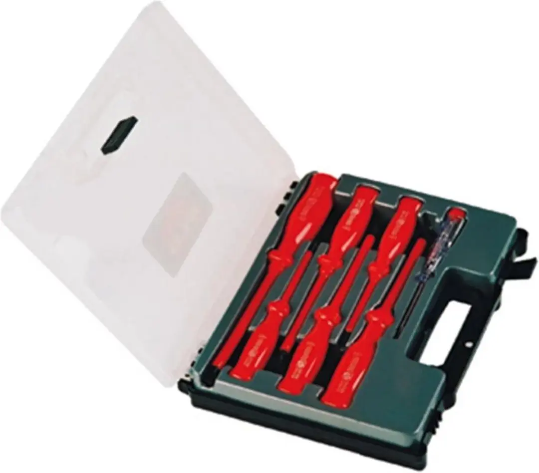 Toolpack 340.002 Schroevendraaier & Spanningszoeker Set - 7 Stuks - Rood