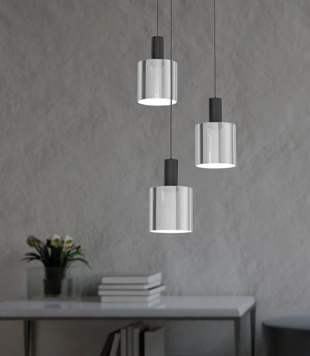 Eglo Gorosiba Hanglamp E27 Ø41cm - Zwart - afbeelding 6 van 6