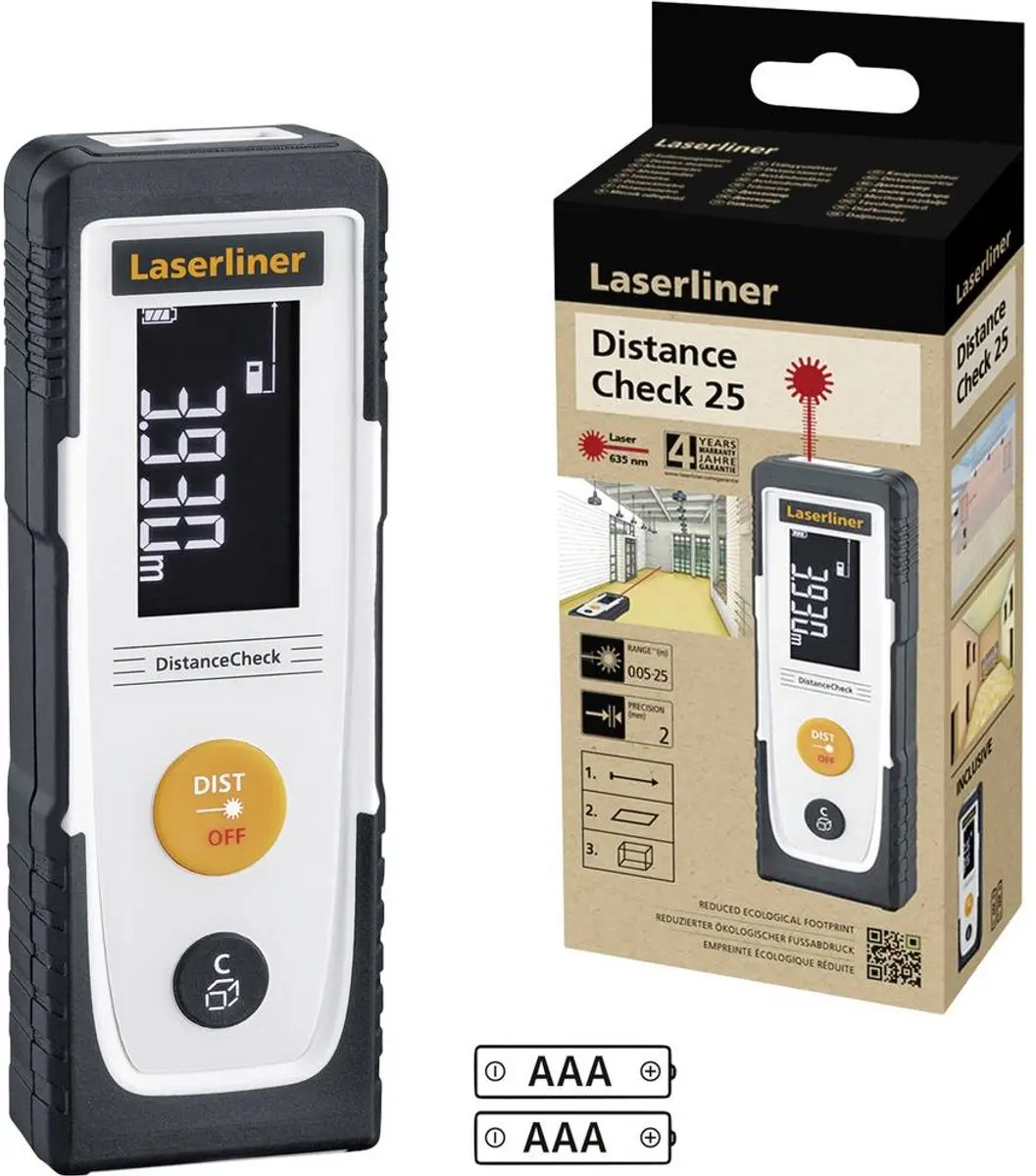 Laserliner DistanceCheck Laserafstandsmeter 25 m