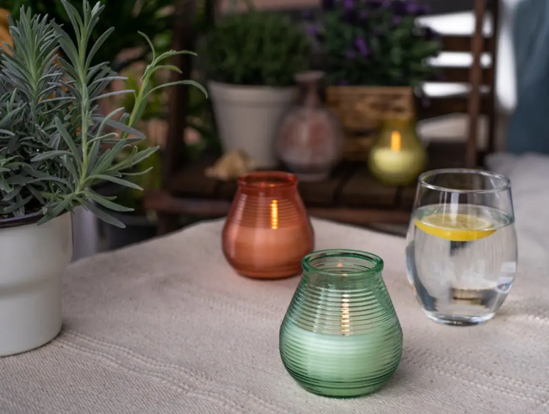 Bolsius True Citronella Patio Candle 94/91 - Koraal