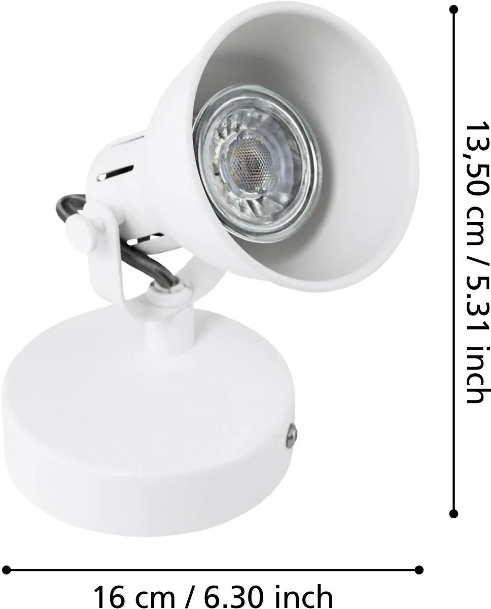 Eglo Seras 1 Spot GU10 - Wit - afbeelding 6 van 6