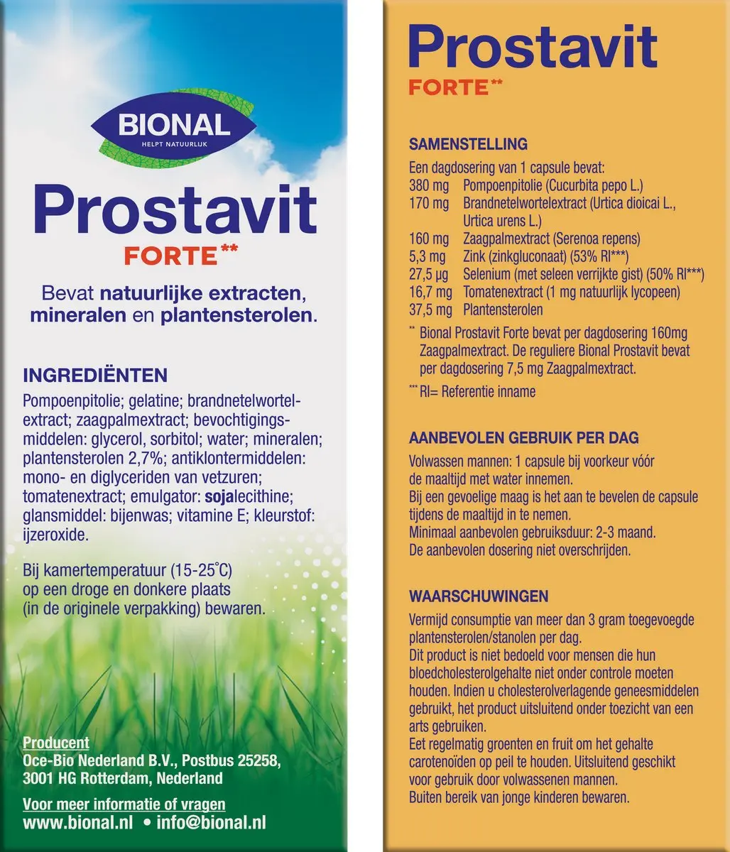 Bional Prostavit Forte 30 Capsules