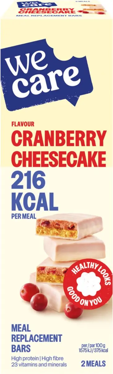 weCare Meal Replacement Bar Cranberry Cheesecake 116g