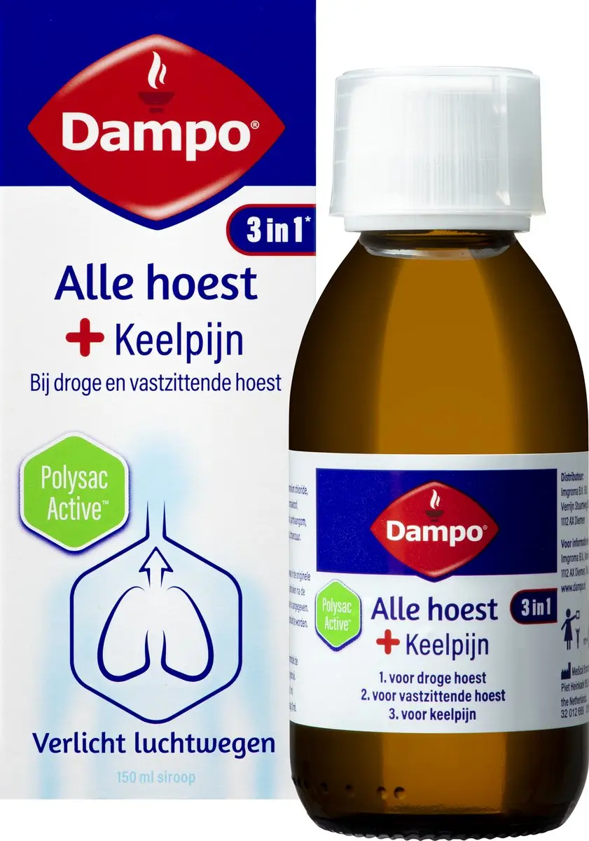 Dampo 3 in 1 Hoestdrank 150ml
