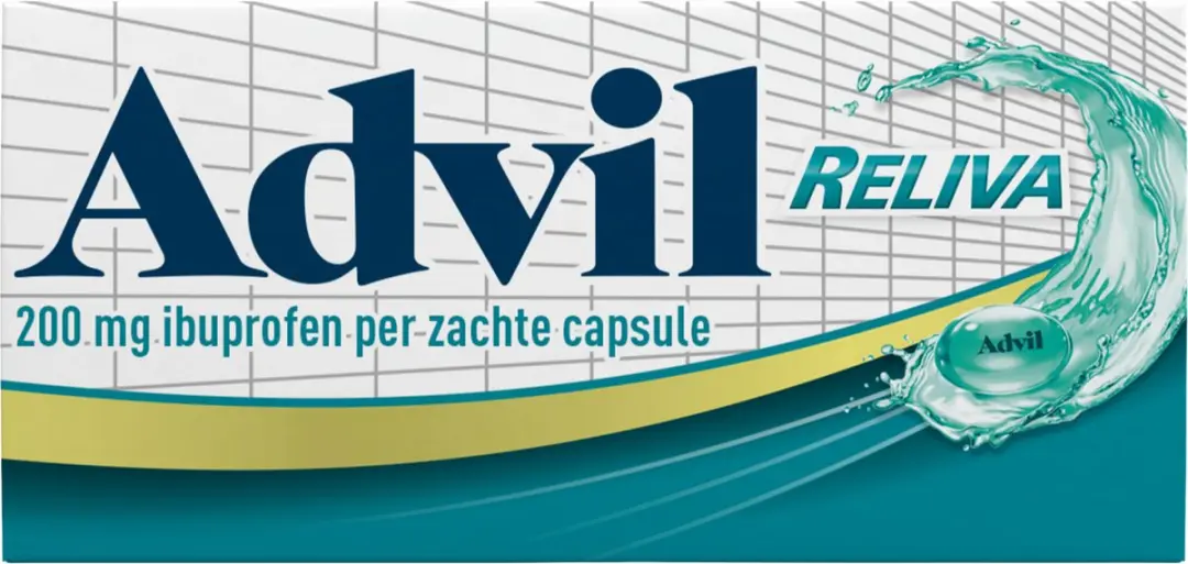 Advil Reliva Liquid Caps 200mg - 10 Capsules