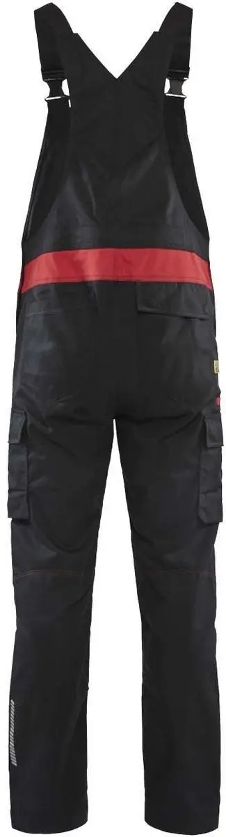 Blåkläder Industrie Bretelbroek 2644-1832 - 54 - Zwart/Rood