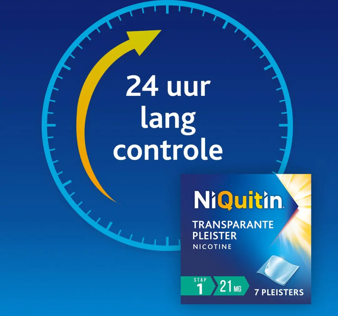 NiQuitin Clear Pleister Stap 1 21mg - 14 Stuks