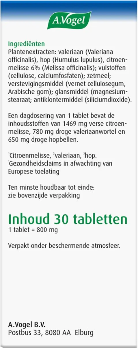 A.Vogel Nachtrust 3-in-1 - 30 Tabletten