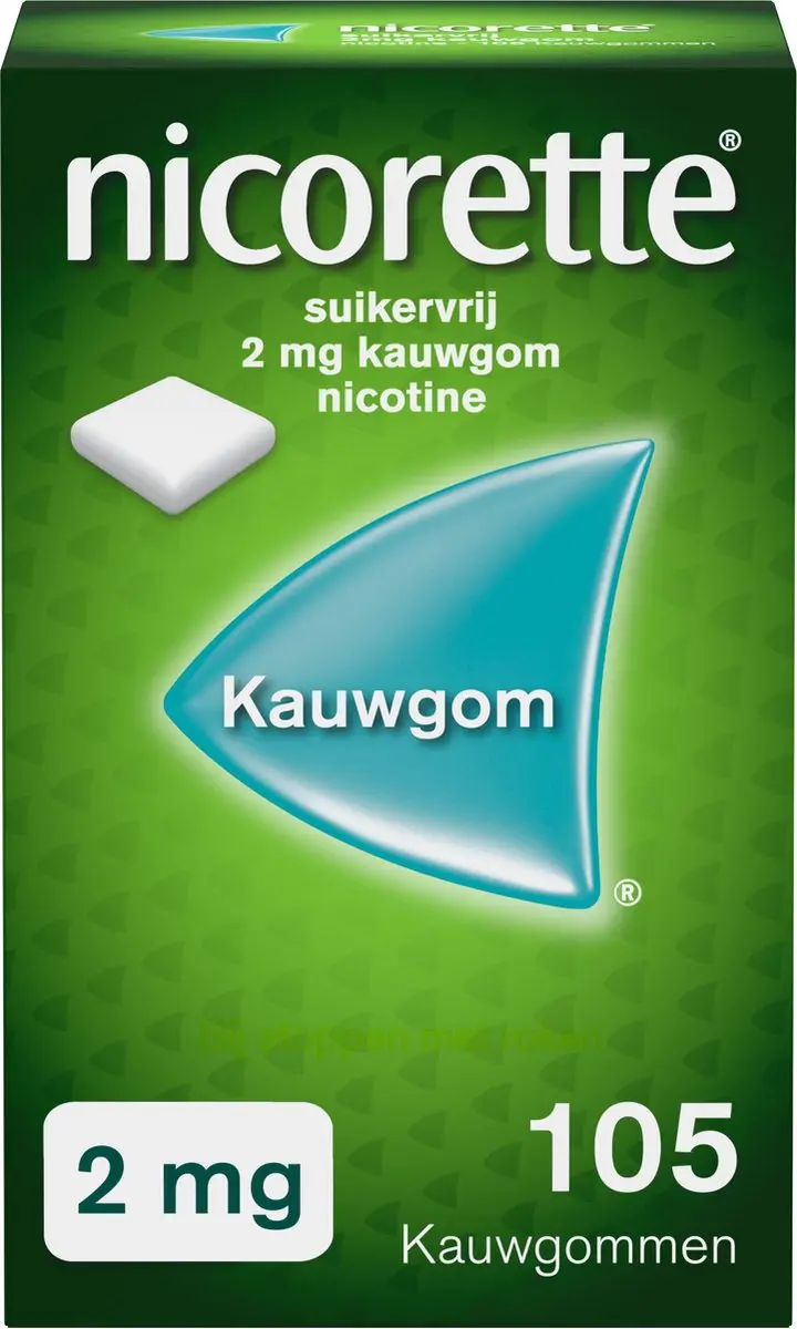 Nicorette Suikervrije Kauwgom 2mg Classic