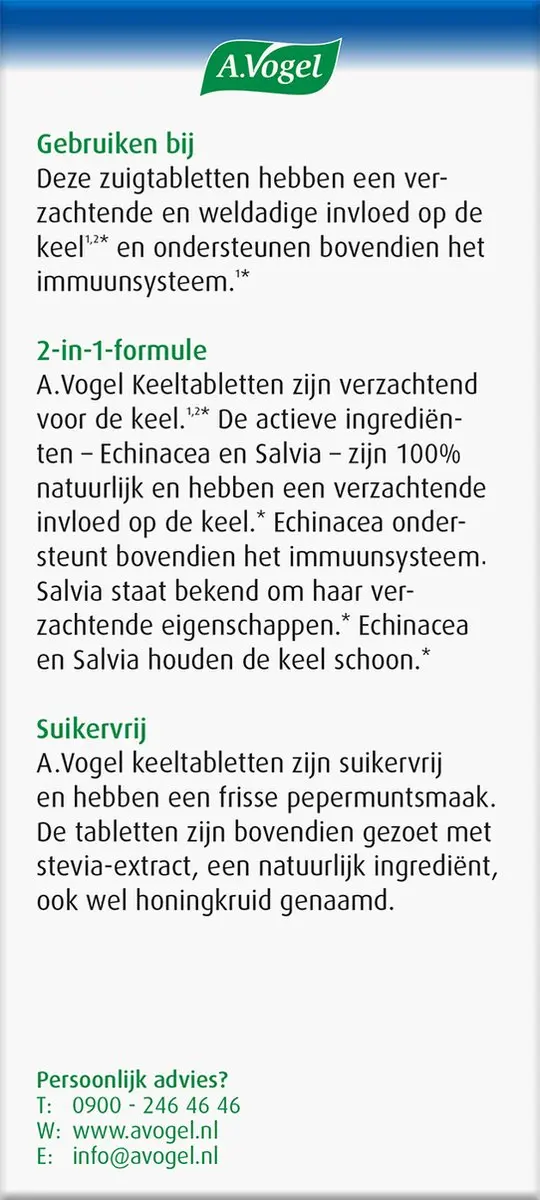 A.Vogel Keeltabletten - 20 Stuks