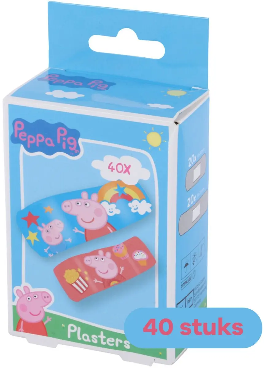Peppa Pig Pleisters - 40 Stuks - Waterproof