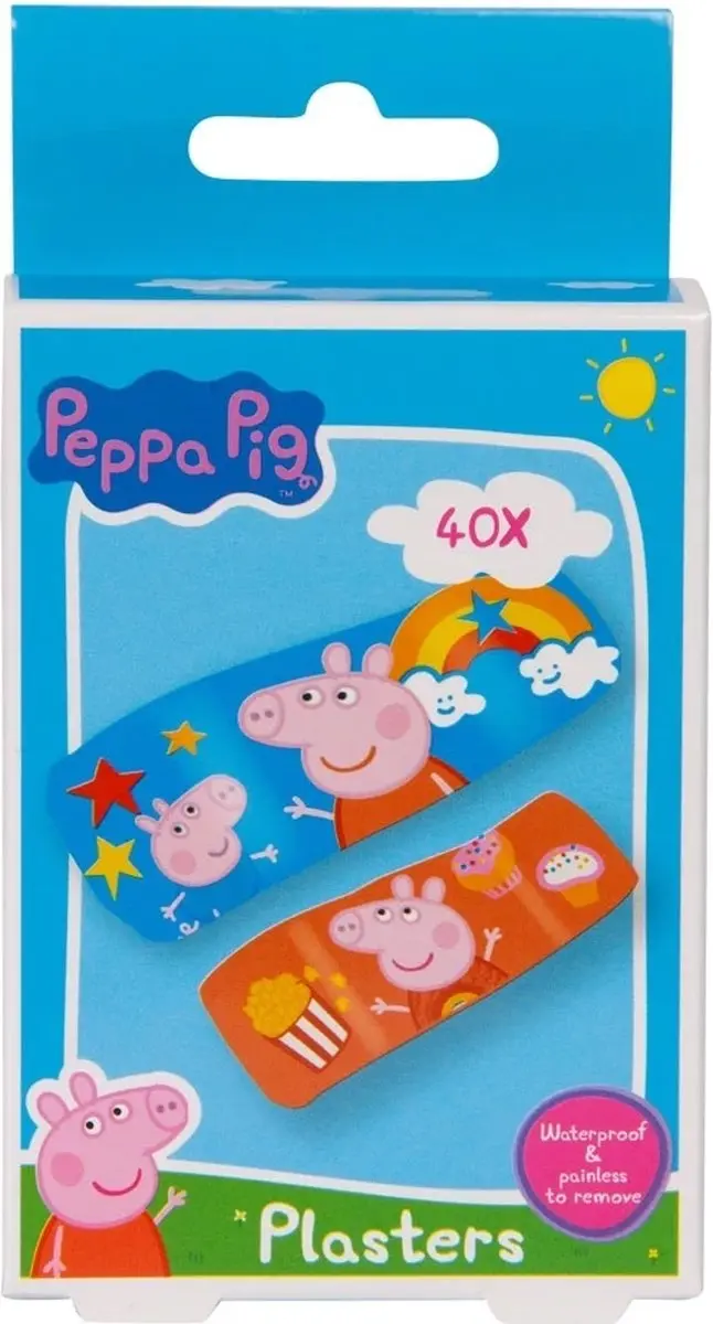 Peppa Pig Pleisters - 40 Stuks - Waterproof